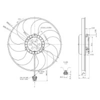 ELETROVENTILADOR 12V 250W  - GE1032