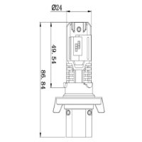 LÂMPADA 9 A 32V 25W PJ26.4T  - GL213H13LED