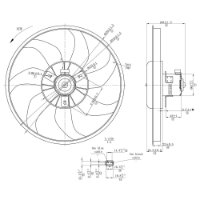 ELETROVENTILADOR 12V 100W  - GE1025