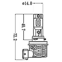 LÂMPADA 9 A 32V 25W PGJ19-2  - GL211H11LED