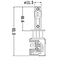 LÂMPADA 24V 25W P14.5S  - GL201H1LED