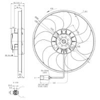 ELETROVENTILADOR 12V 335W  - GE1068