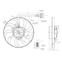 ELETROVENTILADOR 12V 220/60W  - GE1030