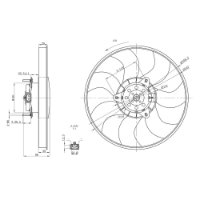 ELETROVENTILADOR 12V 300W  - GE1001