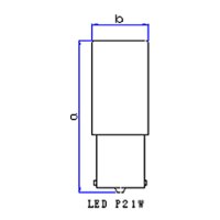 LÂMPADA 24V 4,99W BAY15D  - GL302LED