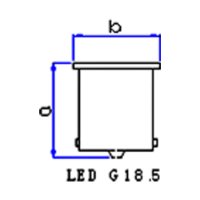 LÂMPADA 24V 1,02W BA15S  - GL314LED