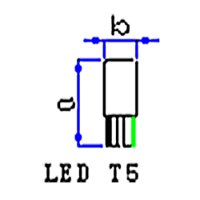 LÂMPADA 24V 0,7W W2X4.6D  - GL319LED