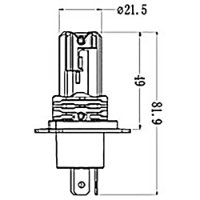 LÂMPADA 9 A 32V 25W P43T-38  - GL204H4LED