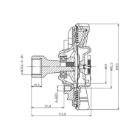 EMBREAGEM VISCOSA  - GE6002