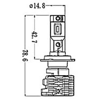 LÂMPADA 9 A 32V 25W PX26D  - GL257H7LED