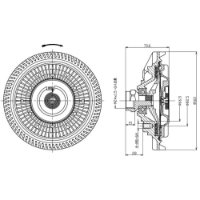EMBREAGEM VISCOSA  - GE6004