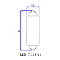 LÂMPADA 12V 2,23W SV8.5 GAUSS - GL325LED