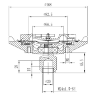 EMBREAGEM VISCOSA  - GE6058