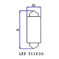 LÂMPADA 12V 1,49W SV8.5 GAUSS - GL328LED