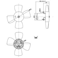 ELETROVENTILADOR 24V 180W  - GE1156